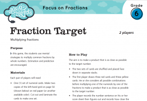 Fraction Target Multiplying Fractions
