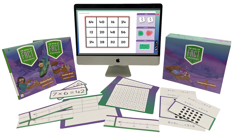 NEW VERSION- The Book and Box of Fact Strategies Set: Multiplication and Division